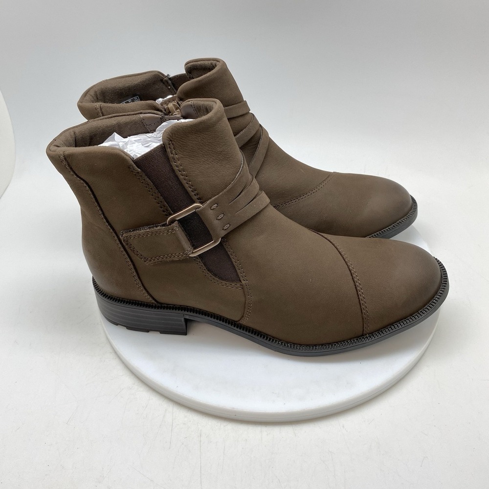 Clarks Boots Womens 9 W Originals Womens Adalynn-Faye Brown Leather 26184068